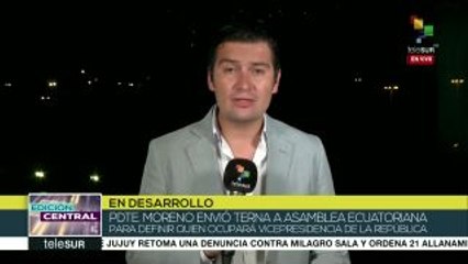 Abogado de Glas niega atribuciones de Moreno para cesar al vicepdte.