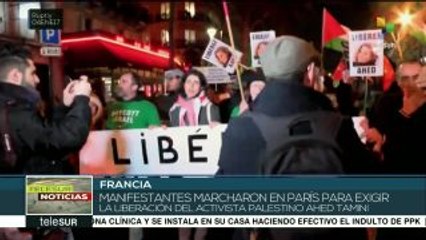 Marchan en Francia para exigir la liberación de Ahed Tamimi