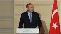 Cumhurbaşkanı Erdoğan'dan terörle mücadelede 'ortak hareket' vurgusu - PARİS