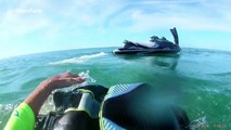 Stranger rescues jet skier after heart-stopping crash