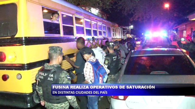 FUSINA realizo operativos en distintas ciudades del país