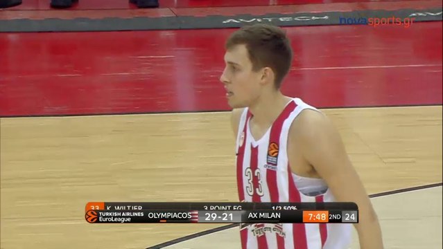 Πήρε το όπλο του ο Γουίλτζερ - Ολυμπιακός vs Αρμάνι Μιλάνο - 05.01.2018