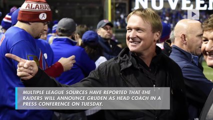 Jon Gruden to Make $100 Million Over 10 Years as the Raiders Head Coach