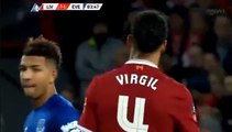 Virgil Van Dijk Goal HD - Liverpool	2-1	Everton 05.01.2018