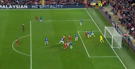 Virgil Van Dijk Goal HD -  Liverpool	2-1	Everton 05.01.2018