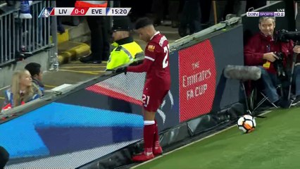 كأس انكلترا ليفربول وايفرتون 5/1/2018 الشوط الاول