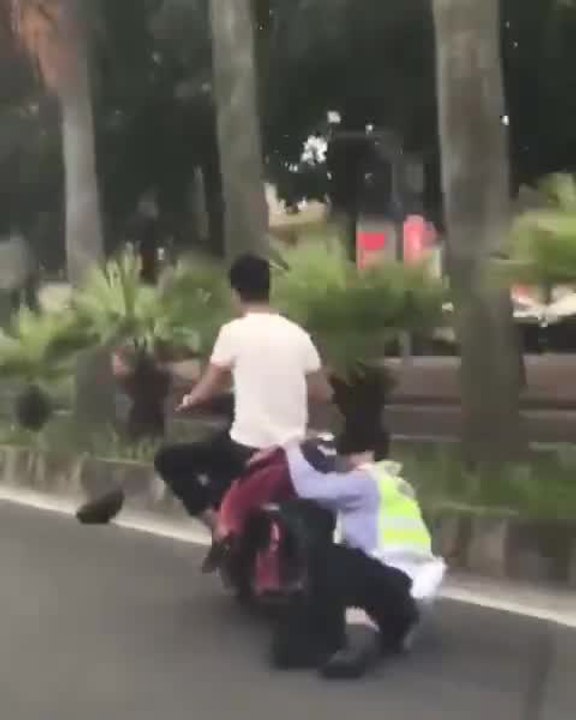 Taking down a bike thief be like
