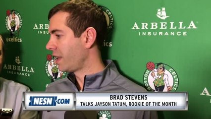 Brad Stevens Talks Jayson Tatum Winning Rookie Of The Month