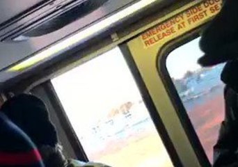 NJ Transit Train Door Opens While Moving in Frigid Temperatures