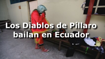 Los Diablos de Píllaro bailan en Ecuador