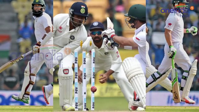 South Africa vs India1st Test: Hashim Amla OUT for 3, Bhuvneshwar Kumar rocks Africa| वनइंडिया हिंदी
