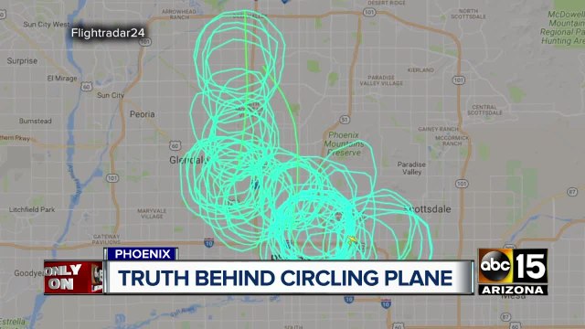Surveillance plane seen circling the skies above Phoenix for hours