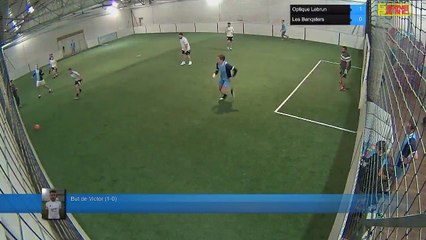 But de Victor (1-0) - Optique Lebrun Vs Les Banqsters - 05/01/18 19:00 - LIGUE 1