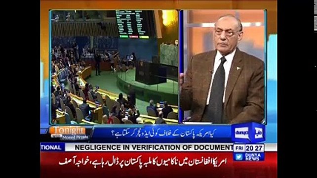 Tonight with Moeed Pirzada 02: Trump Tweets against Pakistan !