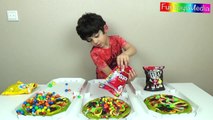 Gummy Candy Pizza Taste Challenge! Kids Fun Decorating a