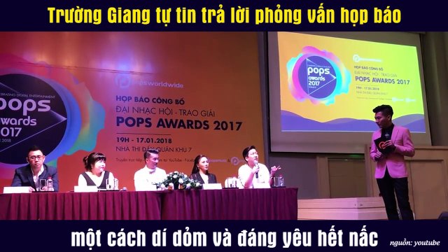Trường Giang tự tin trả lời phỏng vấn họp báo một cách dí dỏm và đáng yêu hết nấc