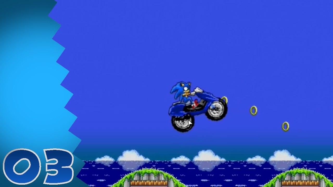 Let's Play Sonic Flash Fangames (Deutsch) Part 3 - Super Sonic Motobike 3