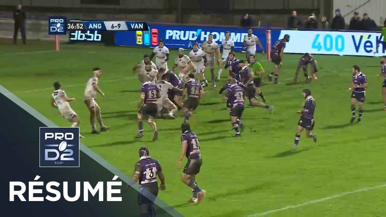 PRO D2 - Résumé Angoulême-Vannes: 23-19 - J18 - Saison 2017/2018