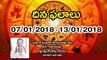 Weekly Rasi Phalalu Telugu రాశి ఫలాలు 7-1-2018 To 14-1-2018 | Oneindia Telugu