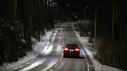 Des lampadaires qui adaptent leur luminosité (Norvège)
