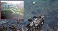 Sarıyer'de Sürücü 150 Metreden Denize Uçtu, Güvenlik Kamerası Anbean Kaydetti