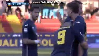 Gianluca Caprari Goal - Benevento 0-1 Sampdoria 06.01.2018