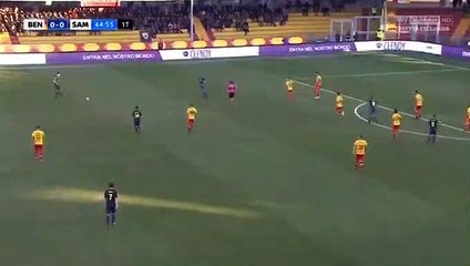 Gianluca Caprari Goal - Benevento 0-1 Sampdoria 06.01.2018