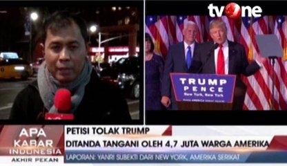 Petisi Online Tolak Donald Trump
