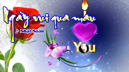 [Karaoke] NGÀY VUI QUA MAU - Nhật Ngân (Giọng Nam: Am)
