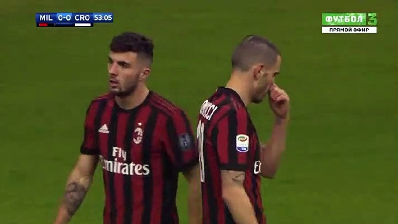 Leonardo Bonucci Goal HD -AC Milan	1-0	Crotone