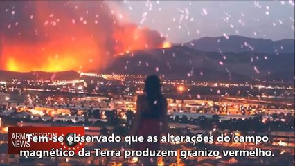 1 ª Trombeta - Saraivas (granizos) vermelhos e descargas elétricas sobre a Terra