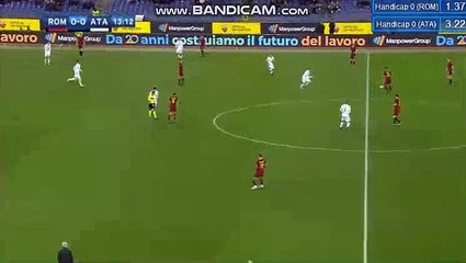 Andreas Cornelius Goal - AS Roma 0-1 Atalanta 06.01.2018