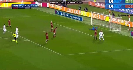 Andreas Cornelius GOAL - ROMA 0-1 ATALANTA