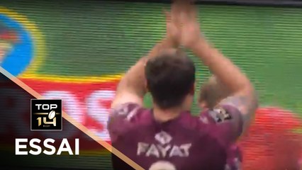 TOP 14 - Essai Marco TAULEIGNE (UBB) - Bordeaux-Bègles - Lyon - J15 - Saison 2017/2018