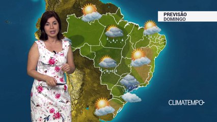Previsão Brasil – Sudeste e Centro-Oeste com muita chuva