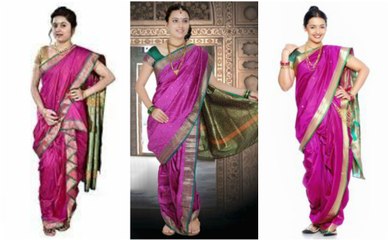 Exclusive Majenta Kalamkari Silk Sarees For Women 2018