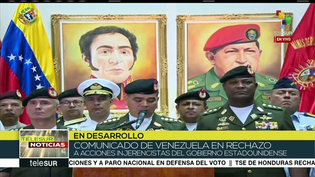Venezuela: La FANB rechaza sanciones impuestas por el gob. de EEUU