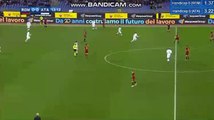 Andreas Cornelius Goal - Roma 0-1 Atalanta Bergamo 06.01.2018