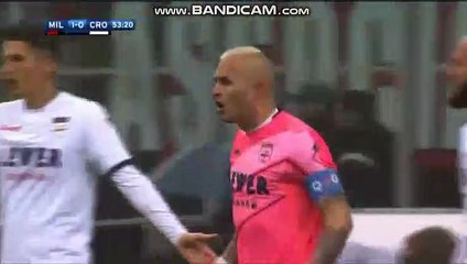 Leonardo Bonucci Goal HD - Milan1-0 Crotone 06.01.2018
