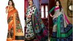 Exclusive Floral Printed Bhagalpuri Silk Sarees For Women 2018