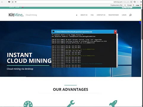 موقع جديد يعطي1MHهديه مجانا للتعدين والسحب بدون ايداع (kitmine) موقع ربح مضمون