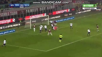 AC Milan 1-0 Crotone All Goals - 06.01.2018