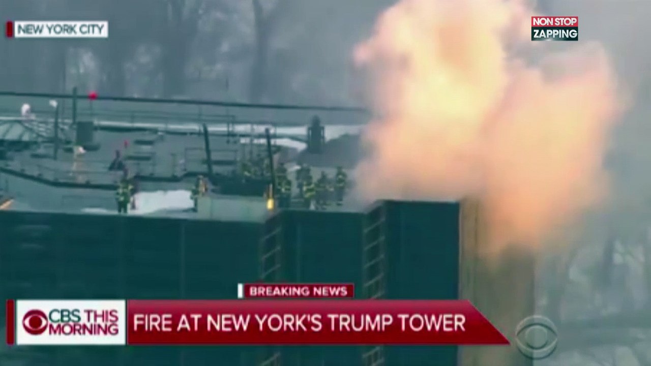 New York : la Trump Tower prend feu, un incendie ravage le toit de l’immeuble (vidéo)