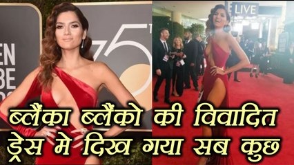 Blanca Blanco faces major OOPS moment during Golden Globes Award | FilmiBeat