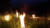 Fire halohoop, night and I - Hestia Fire Dance