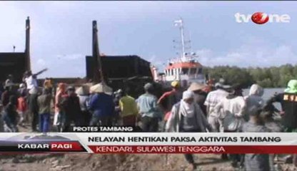 Ratusan Nelayan Hentikan Aktivitas Pertambangan