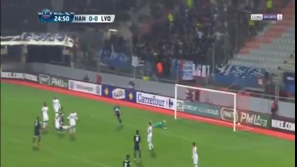 Nancy 0-1 Lyon Goal Fekir 06-01-2018