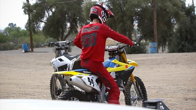 Josh Hansen First Time On 2018 Suzuki RMZ-450