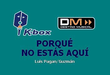 PORQUE NO ESTAS AQUI - ALEJANDRA GUZMAN (KARAOKE)
