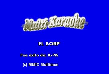 K PAZ DE LA SIERRA - EL BORREGO (KARAOKE)